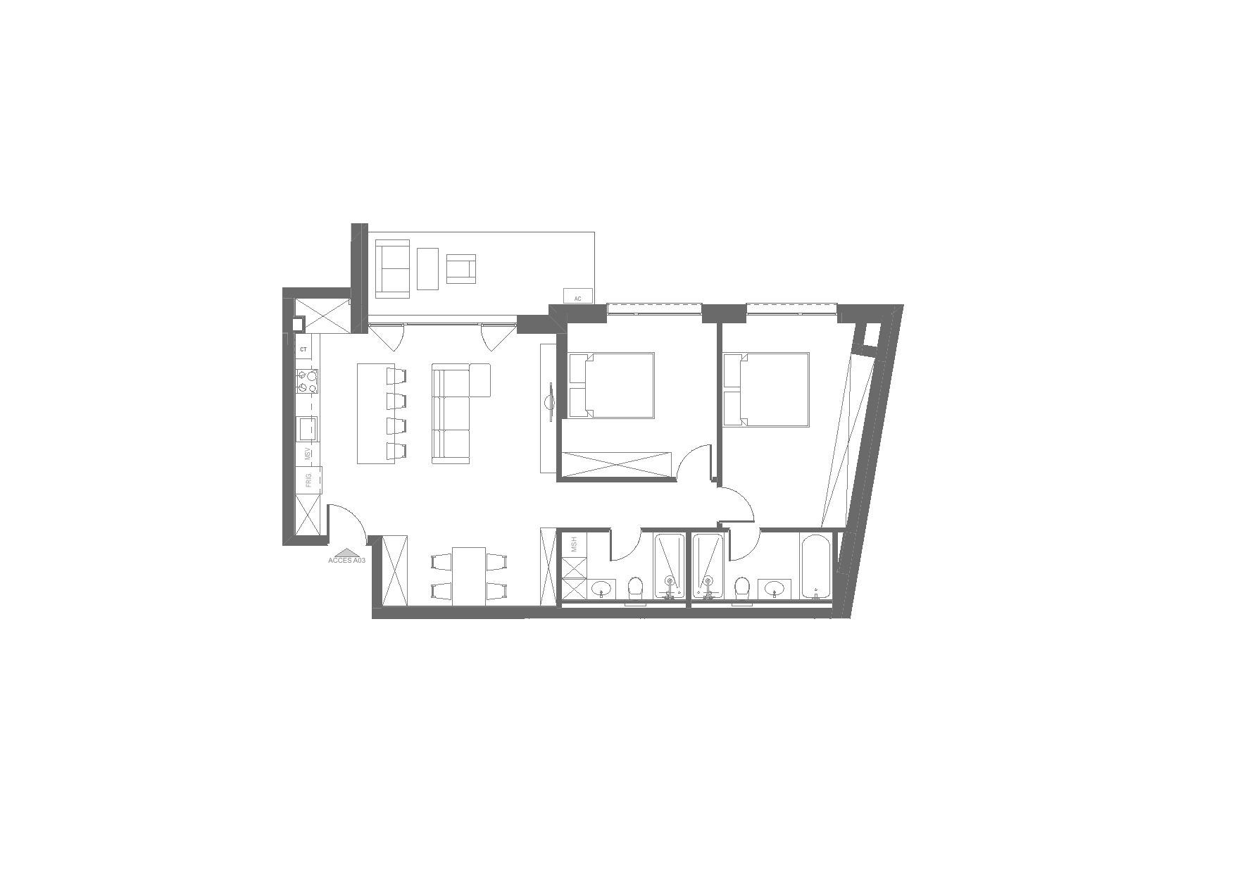 Planul apartamentului AP-03