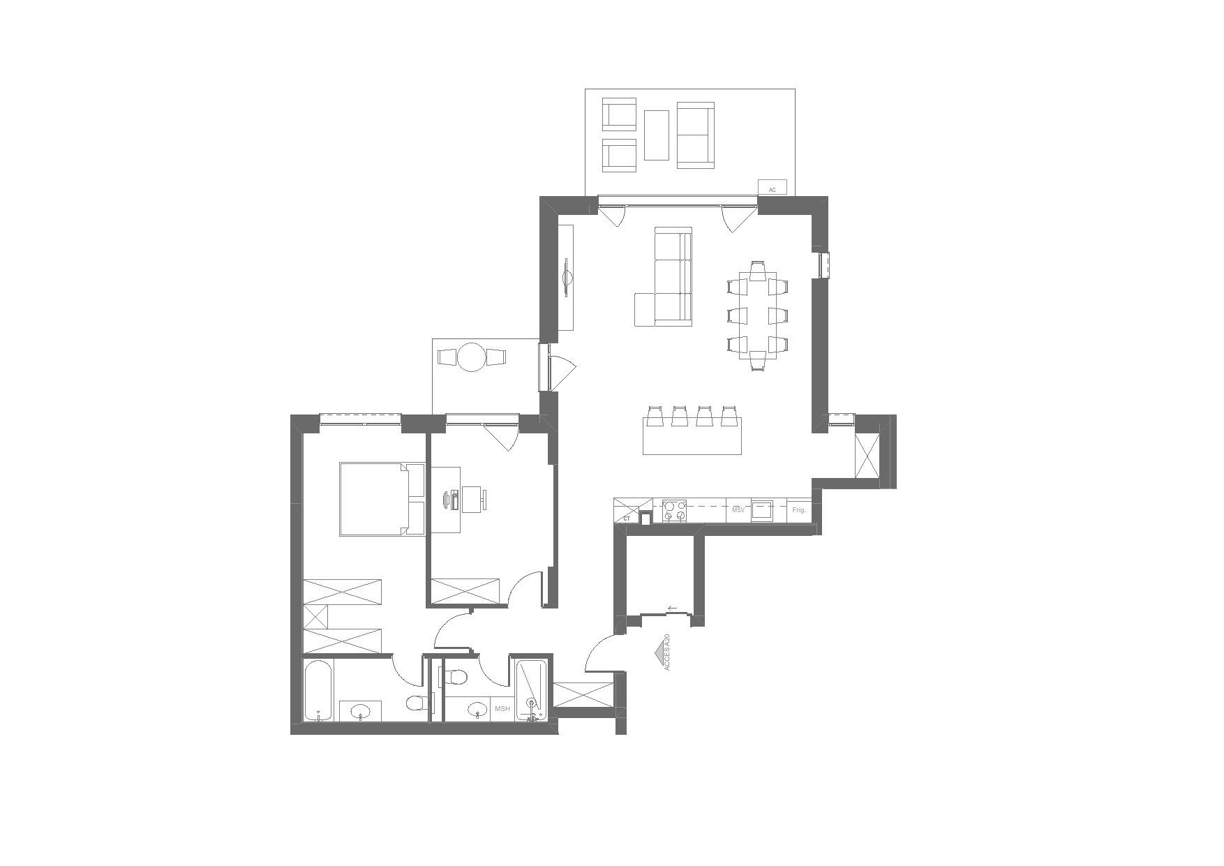 Planul apartamentului AP-20